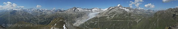 P006644: Bergpanorama Furka, Grimsel und Rhonegletscher