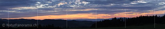 P006673: Panoramabild Abendstimmung mit Wolkenhimmel