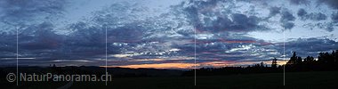 P006674: Panorama Abendstimmung mit Wolkenhimmel