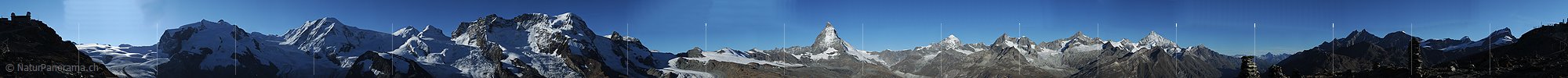 P006753a: ENTWURF: 360° Gigigapixel-Panorama Gornergrat Matterhorn Zermatt