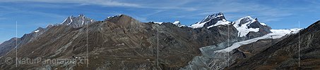 P006766: Grosspanorama Mischabel, Rimpfischhorn und Strahlhorn (Zermatt, Schweizer Alpen)