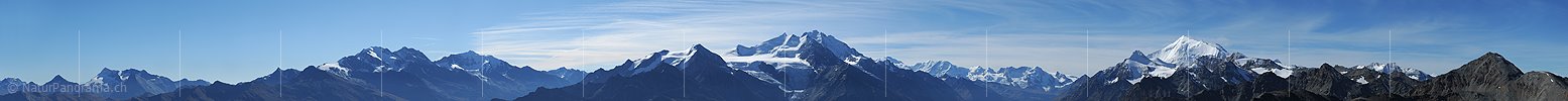 Foto: Panorama Walliser 4000er vom Augstbordhorn