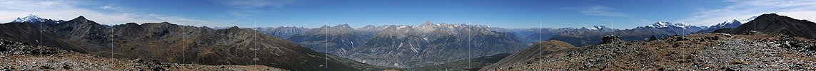 P006791: Gipfelpanorama March (Violenhorn, Augstbordregion)