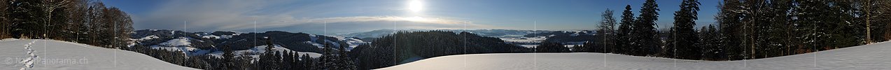 P006993: Panoramabild Emmentaler Winterlandschaft
