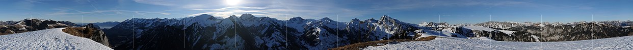 P007204: Panorama Diemtigtaler Skiberge vom Meniggrat