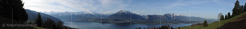 P007311: Panoramabild Thunerseeregion