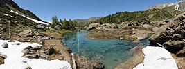 P007683: Panoramabild Wasserbecken in Naturlandschaft