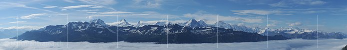 P007715c: Panoramafoto Berner Alpen vom Brienzer Grat