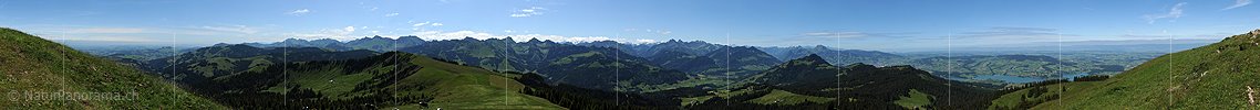 P007783: Gipfelpanoramabild La Berra (Freiburger Alpen)