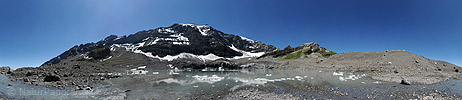 P007826: Panoramabild Claridensee mit Claridengletscher (Gletscherrandsee)