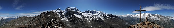 P007906: 360° Gipfelpanorama Jegihorn (Saastal)