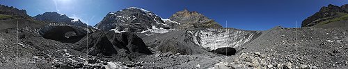 P007991: Panoramabild Gletscherlandschaft am Gamchigletscher