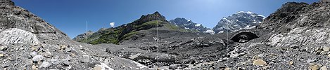P007995: Panoramabild Gletschertunnel am Gamchigletscher