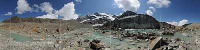 P008050: Panoramabild Grüebugletscher und Fletschhorn
