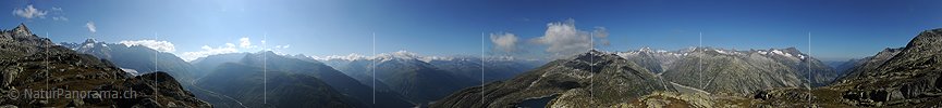 P008078: Panoramabild Bergwelt zwischen Haslital und Obergoms