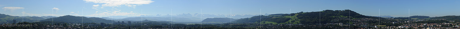 P008116: Panoramabild Blick von der Stadt Bern zu den Berner Alpen