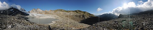 P008194: 360° Panoramafoto Witenwasserengletscher (Stand 8.2011)