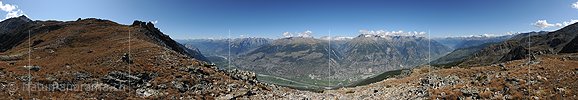 P008568: Gipfelpanorama Ergischhorn (Augstbordregion)
