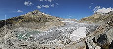 P008616: Panorama photo Rhone glacier (Status 9.2011)
