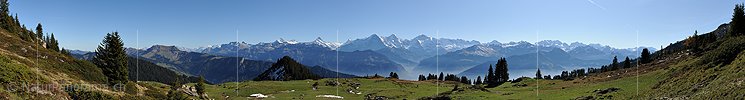 P008671: Panoramabild Berner Alpen vom Gemmenalphorn (Berner Oberland)