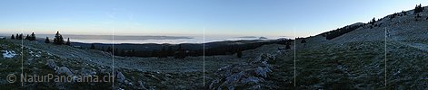 P008722: Panoramabild Morgenstimmung mit Nebelmeer über dem Vallée de Joux