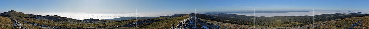 P008734: 360° Gipfelpanorama Mont Tendre