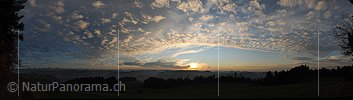 P008871: Panoramic image Evening sky with clouds