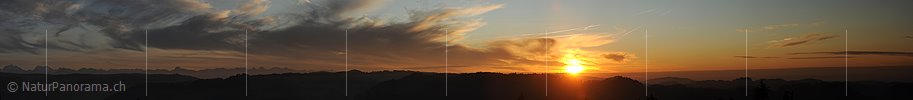 P008874: Panoramabild Abendstimmung kurz vor Sonnenuntergang