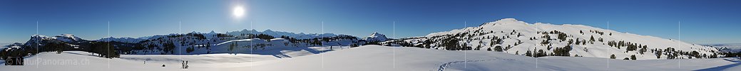 P009011: Panoramabild Winterlandschaft in den Berner Voralpen