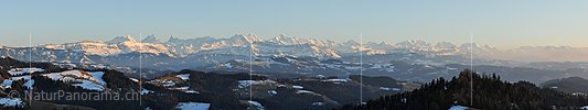 P009162: Panoramafoto Berner Alpen vom Emmental