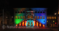 P009183: Panoramabild Berner Rathaus (Nachtaufnahme)