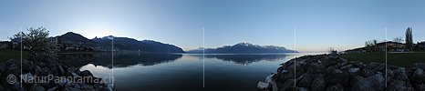 P009282: Panoramabild Morgen bei Montreux am Genfersee