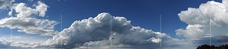 P009557: Panoramic photo cloudy sky