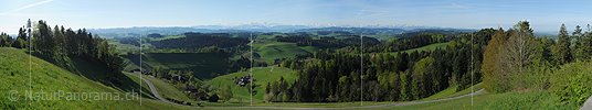 P009701: Gigapixelpanorama Emmentaler Hügellandschaft von der Lueg