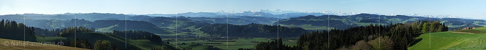 P009881: High-resolution panorama of the Bernese Alps from Emmental