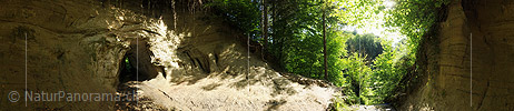 P010086: 360° Panoramabild Höhle in Sandstein