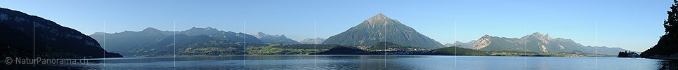 P010238: Panoramabild Thunersee und Niesen