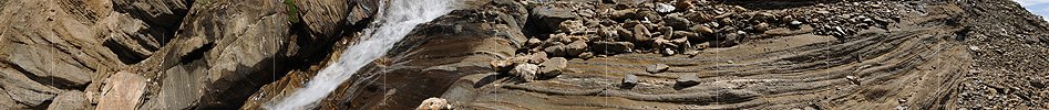 P010301: Panoramabild Geröll auf Felsband (Bündner Schiefer)