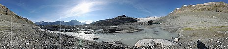 P010345: 360° Panorama photo Schwarzberg glacier (Date 8.2012)