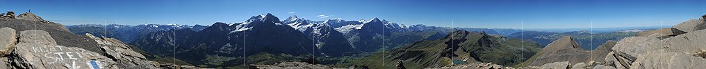 P010487: Hochauflösendes Gipfelpanorama Schwarzhorn (Jungfrauregion)