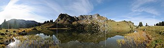 P010848: Grosspanorama Spiegelung in Bergsee