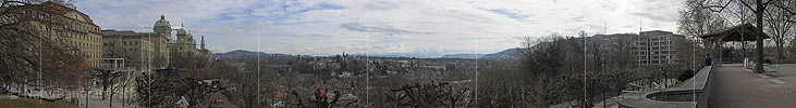 P012263: Panoramabild Kleine Schanze Bern