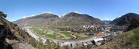 P012292: Panoramafoto Rhonetal bei Visp
