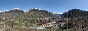 P012294: Panoramabild der Stadt Visp
