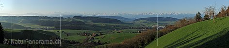 P012383: Panoramafoto Emmentaler Hügellandschaft