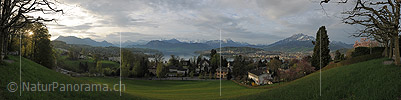 P012391: Panoramabild Morgenstimmung über Luzern