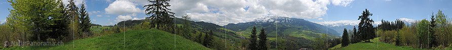 P012677: 360° Panorama Sigriswiler Grat und Schwanden von Westen