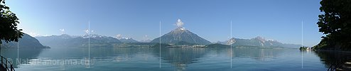 P012792: Panoramafoto Niesen und Thunersee