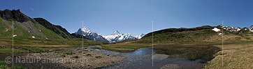 P013039: Panoramafoto Schwemmebene vor Berner Alpen