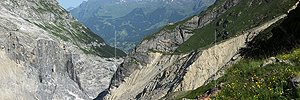 P013145: Panoramafoto Bäregg und Bergsturz am Eiger